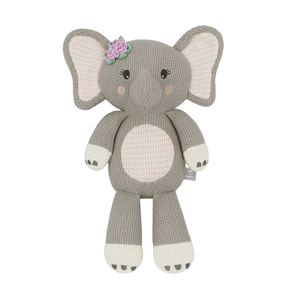 Ella the Elephant Knitted Toy