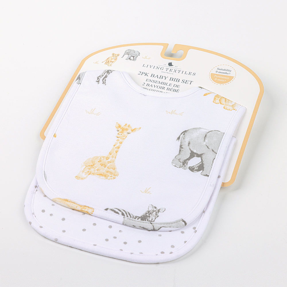 2-pack Baby Bibs - Savanna Babies