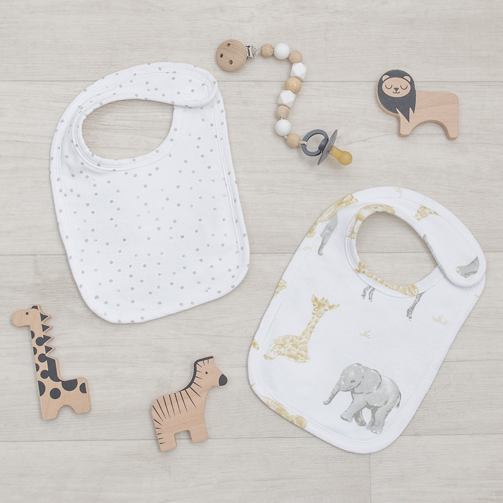 2-pack Baby Bibs - Savanna Babies