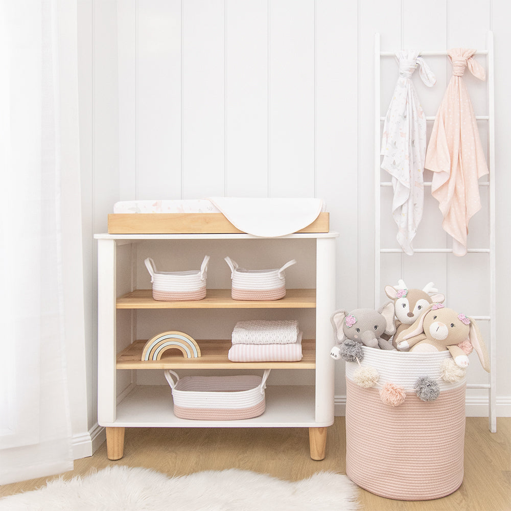 3pc Storage Set - Blush/White