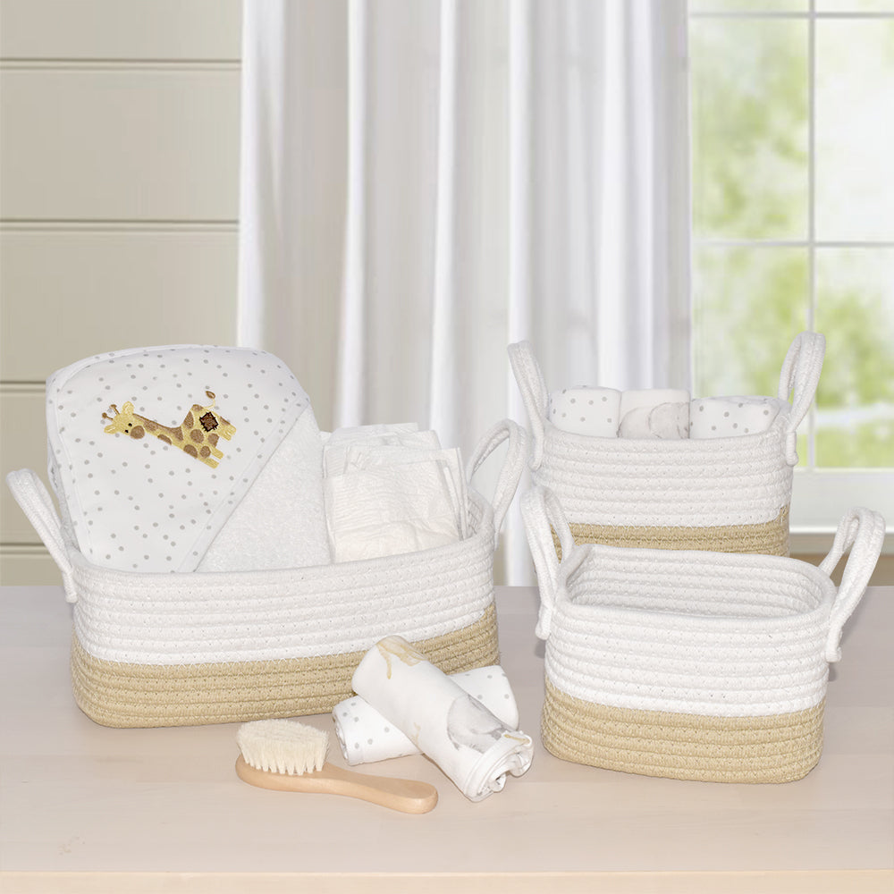 3pc Storage Set - Natural/White