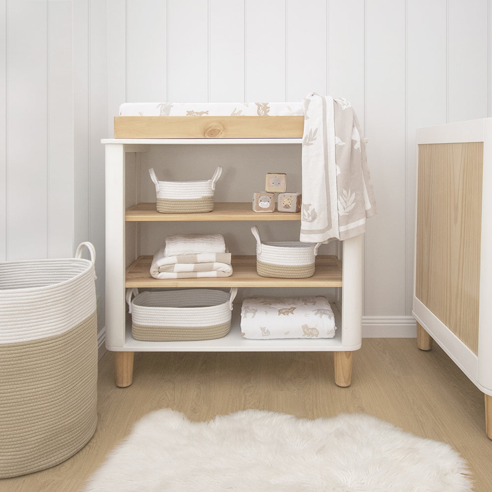 3pc Storage Set - Natural/White