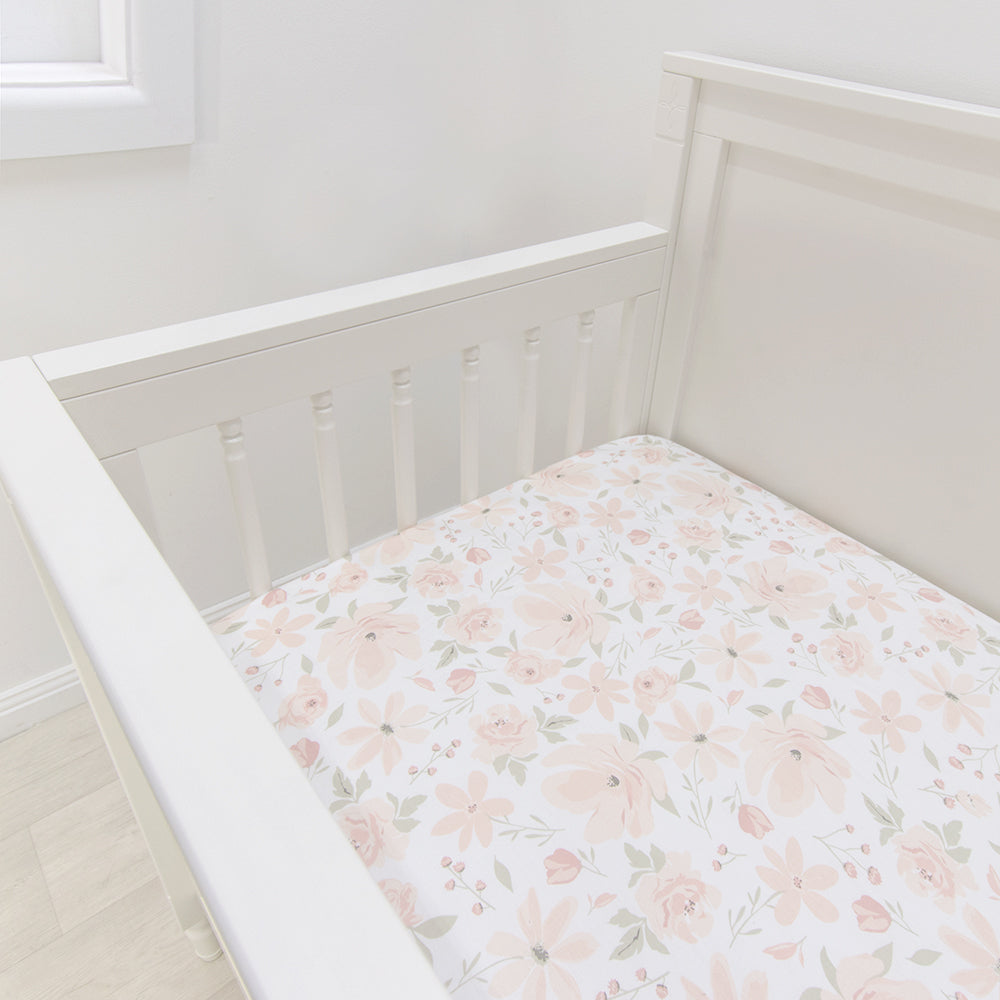 Cot Fitted Sheet - Meadow