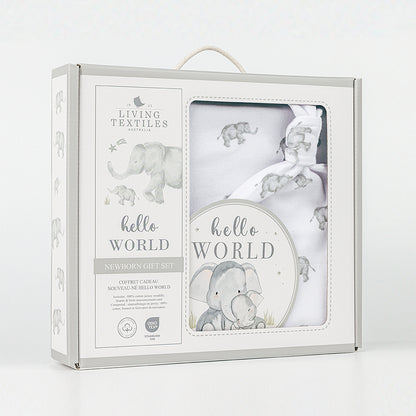 Hello World Gift Set - Watercolour Elehant