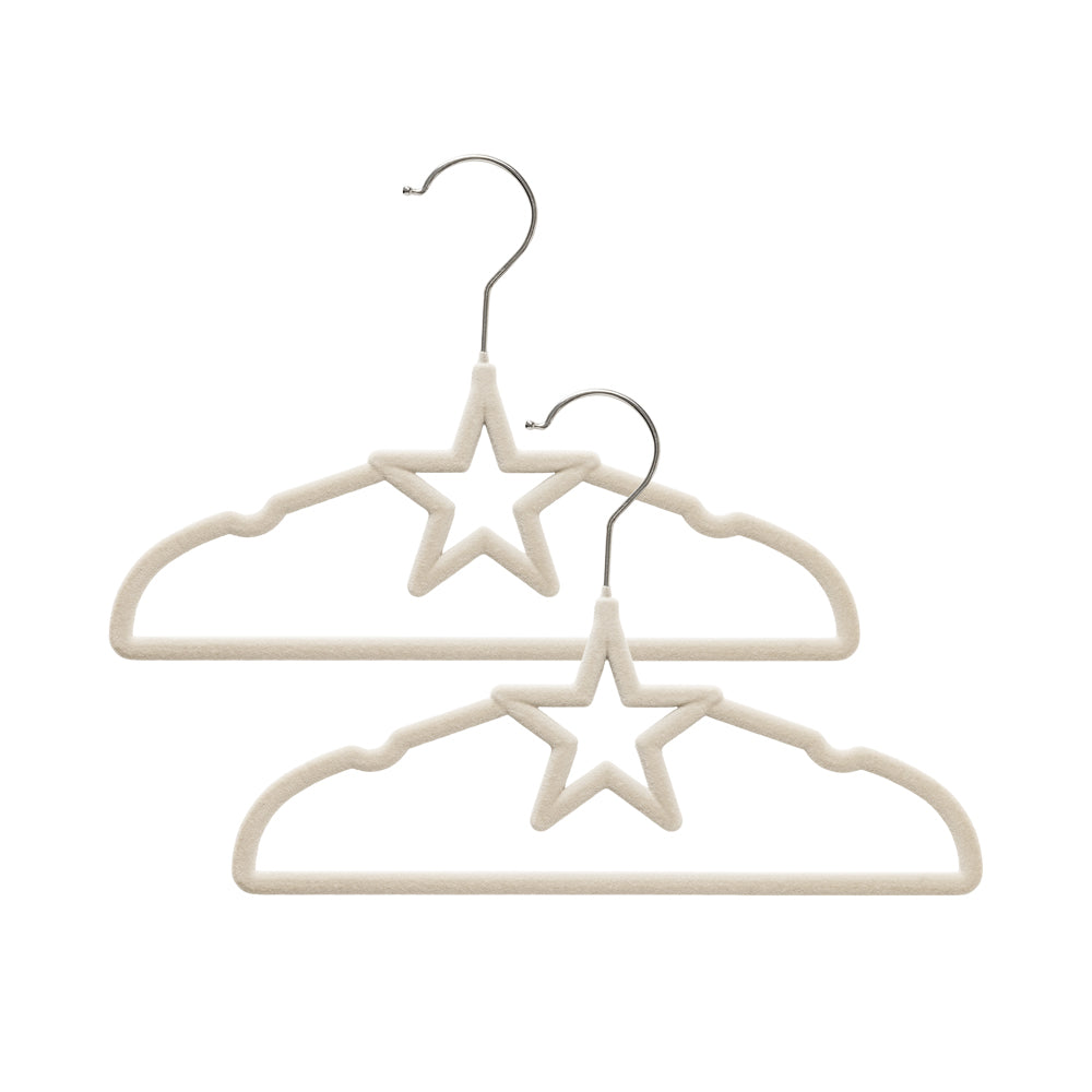 10pk Baby Coat Hangers - Stars/Beige
