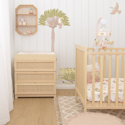 4-piece Nursery Set - Tropical Mia + Free matching decal set