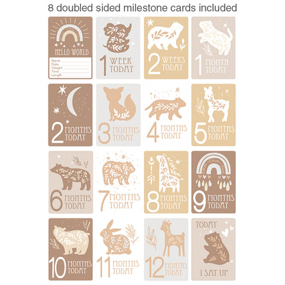 Play Mat with Milestone Cards - Bosco Bear