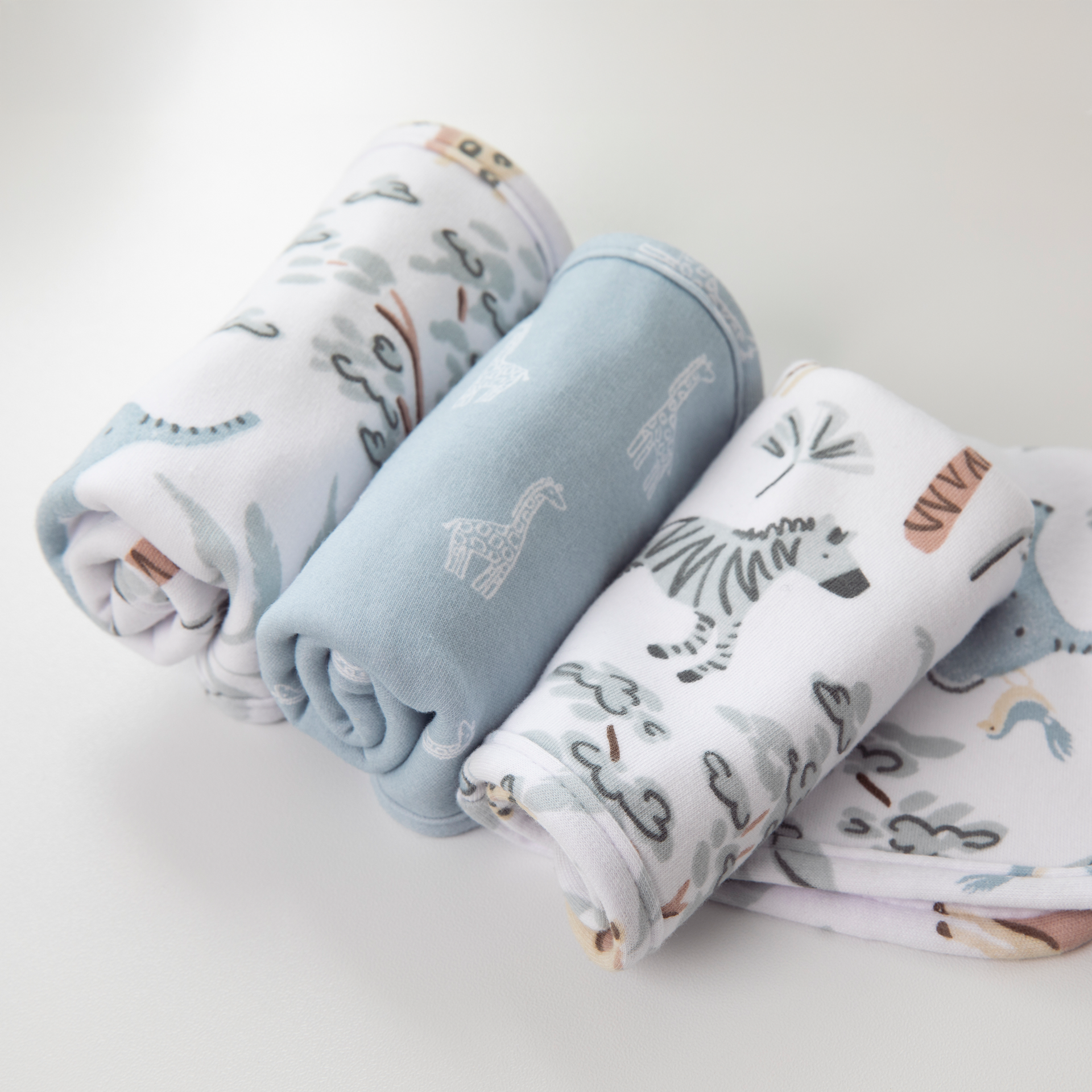 3 Pack Wash Cloths - Wild Safari