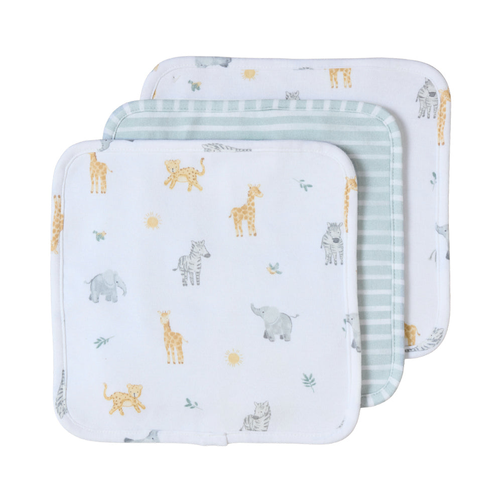 3 Pack Organic Wash Cloths - Roam & Roar