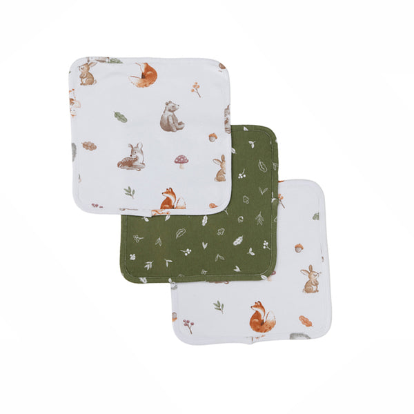 3 Pack Wash Cloths - Fox & Friends