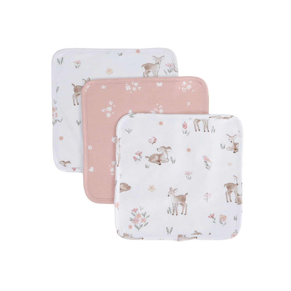 3 Pack Wash Cloths - Fawn Fables