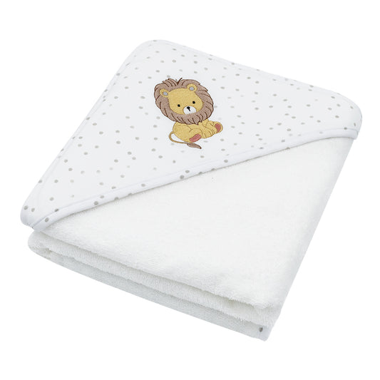 Hooded Towel - Lion/Savanna Babies
