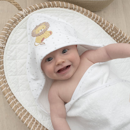 Hooded Towel - Lion/Savanna Babies