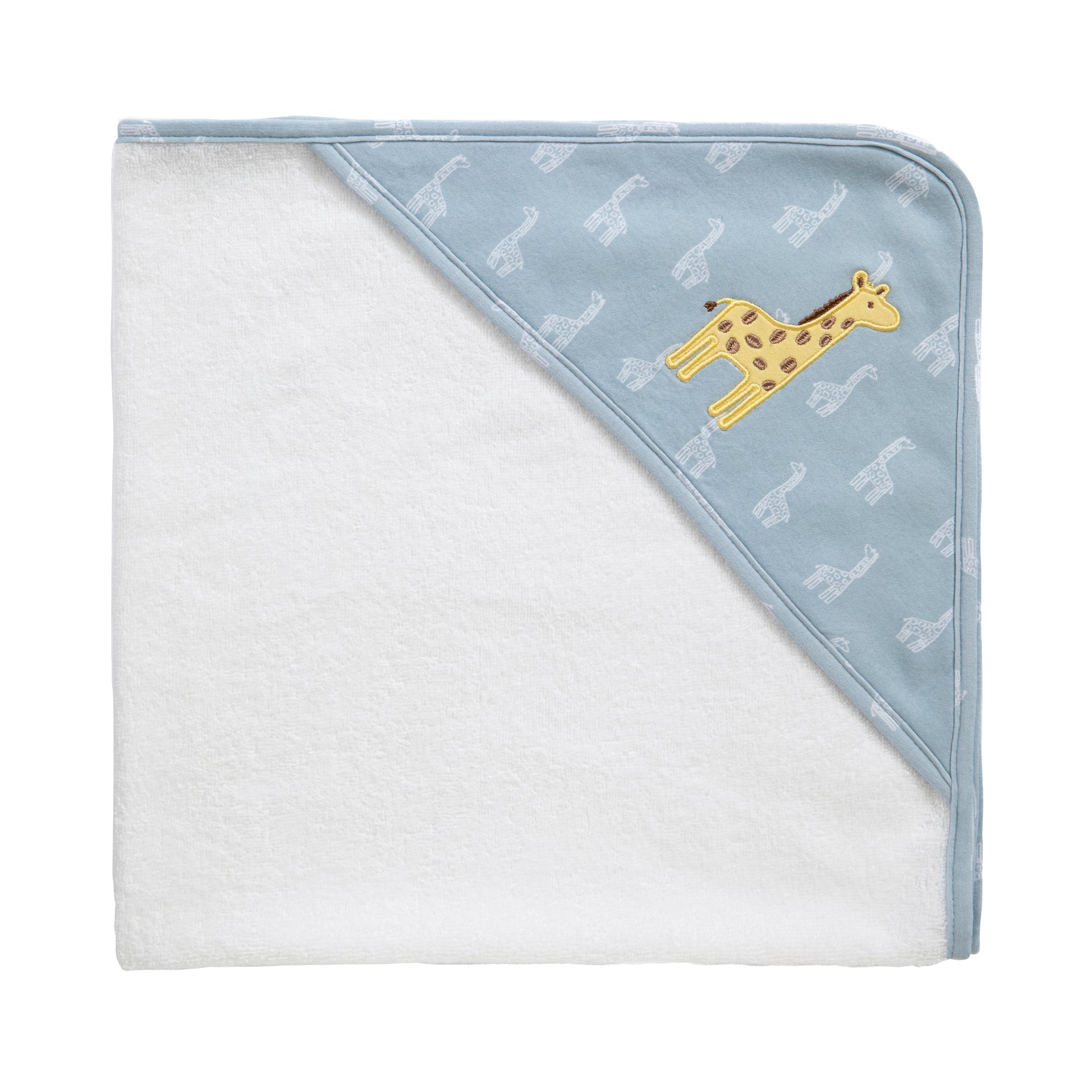 Organic Hooded Towel - Wild Safari/Giraffe