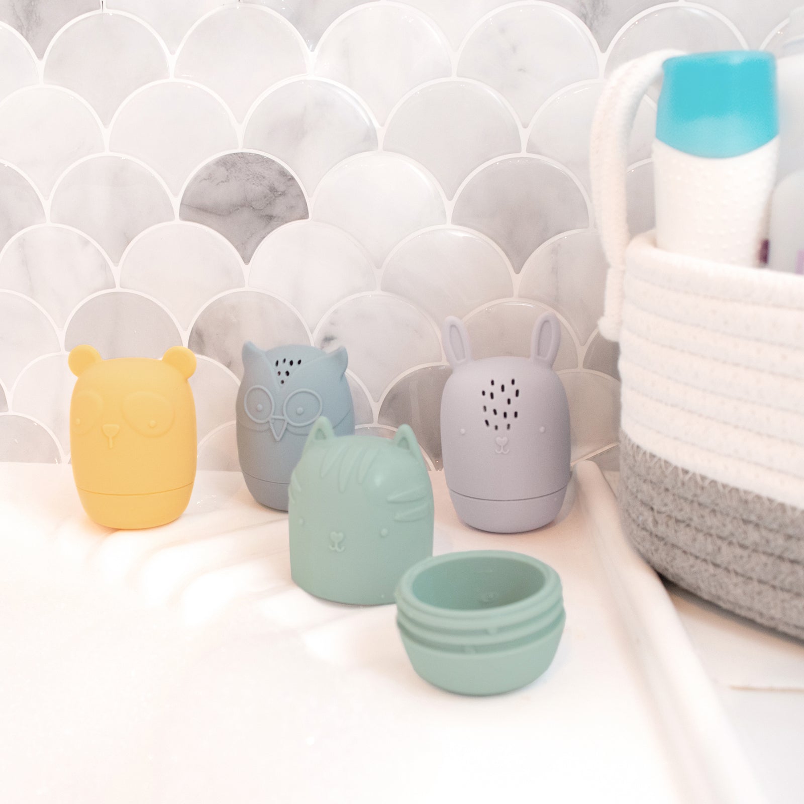 Silicone Bath Buddies 4 Pack