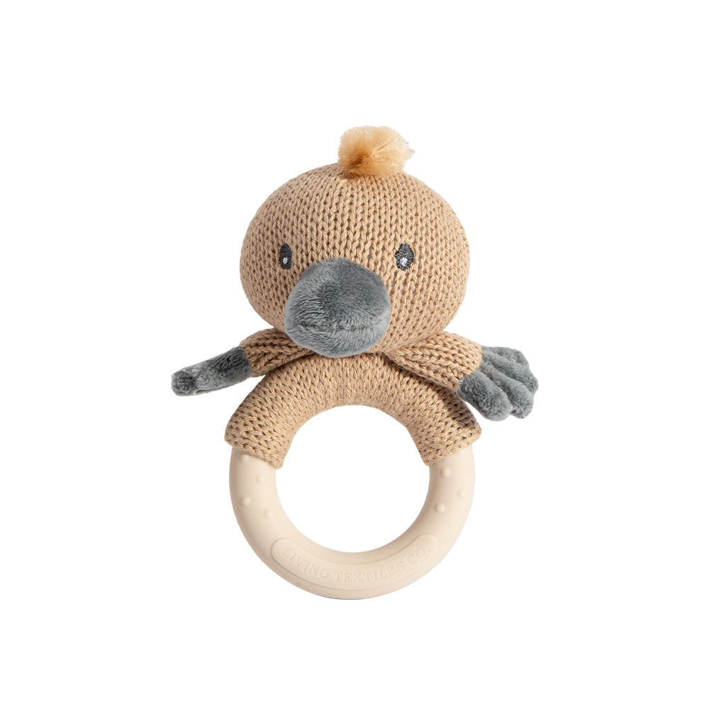 Normal Ring Rattle Platypus Ring Rattle | Australiana | Living Textiles