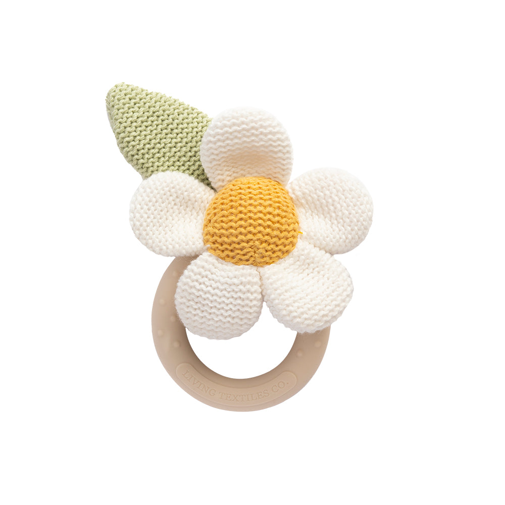 Daisy Teething Ring Rattle - Whimsical Wonderland