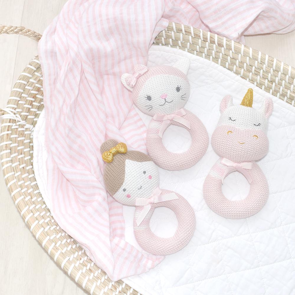 Sophia the Ballerina Knitted Rattle