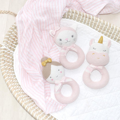 Sophia the Ballerina Knitted Rattle