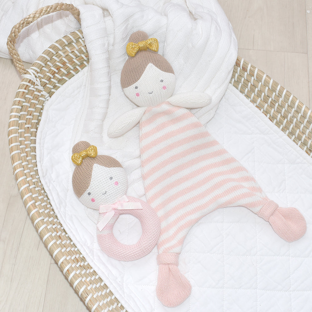 Sophia the Ballerina Knitted Rattle