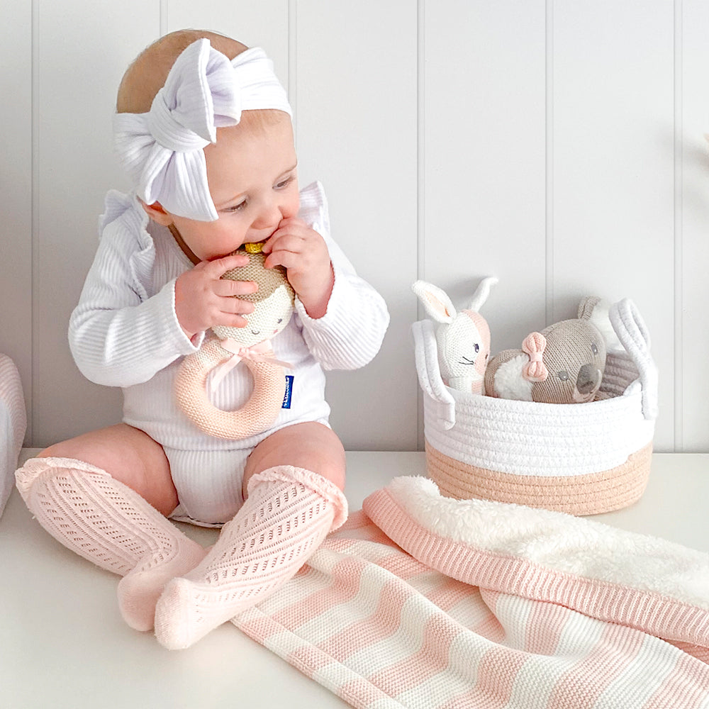 Sophia the Ballerina Knitted Rattle