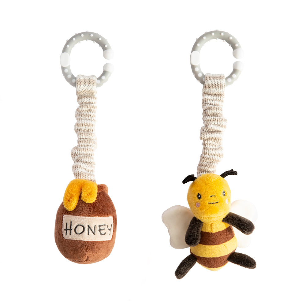 2pk Stroller Toy - Bee & Honey Pot
