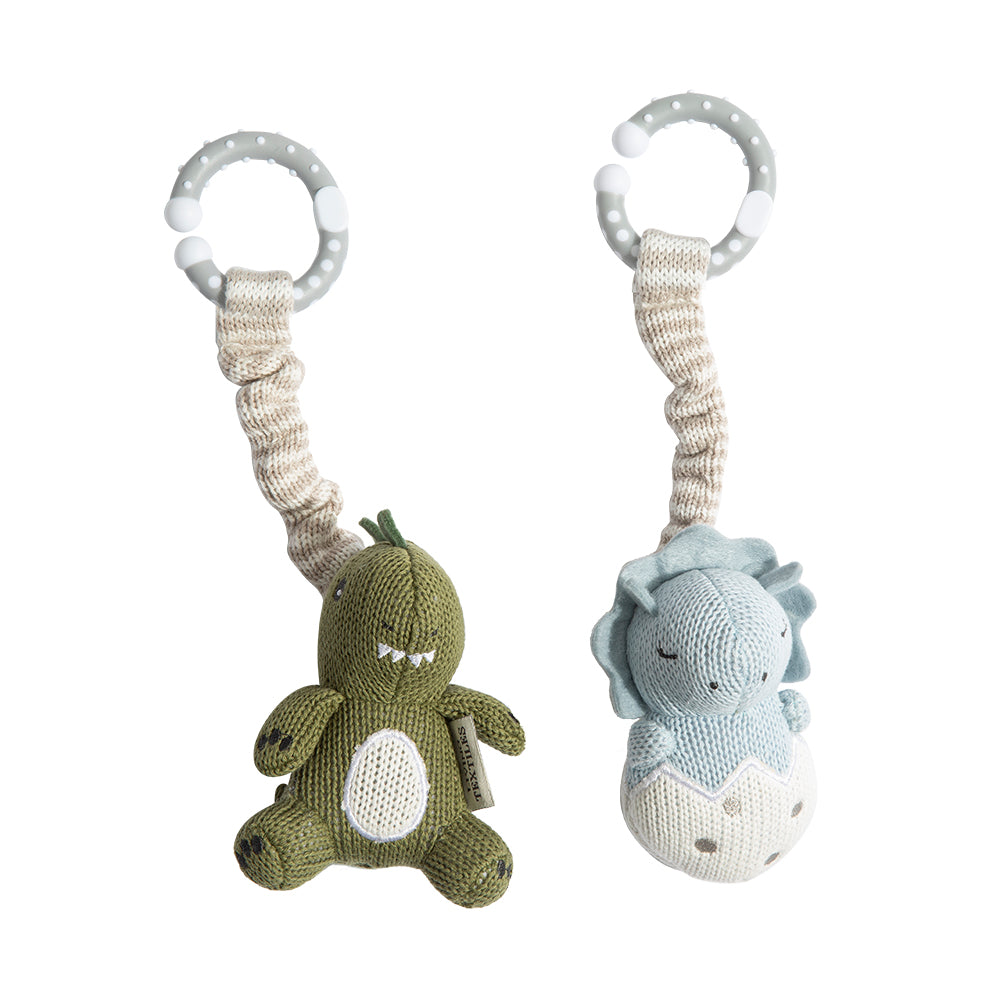 2 Pack Stroller Toys - Dinosaurs