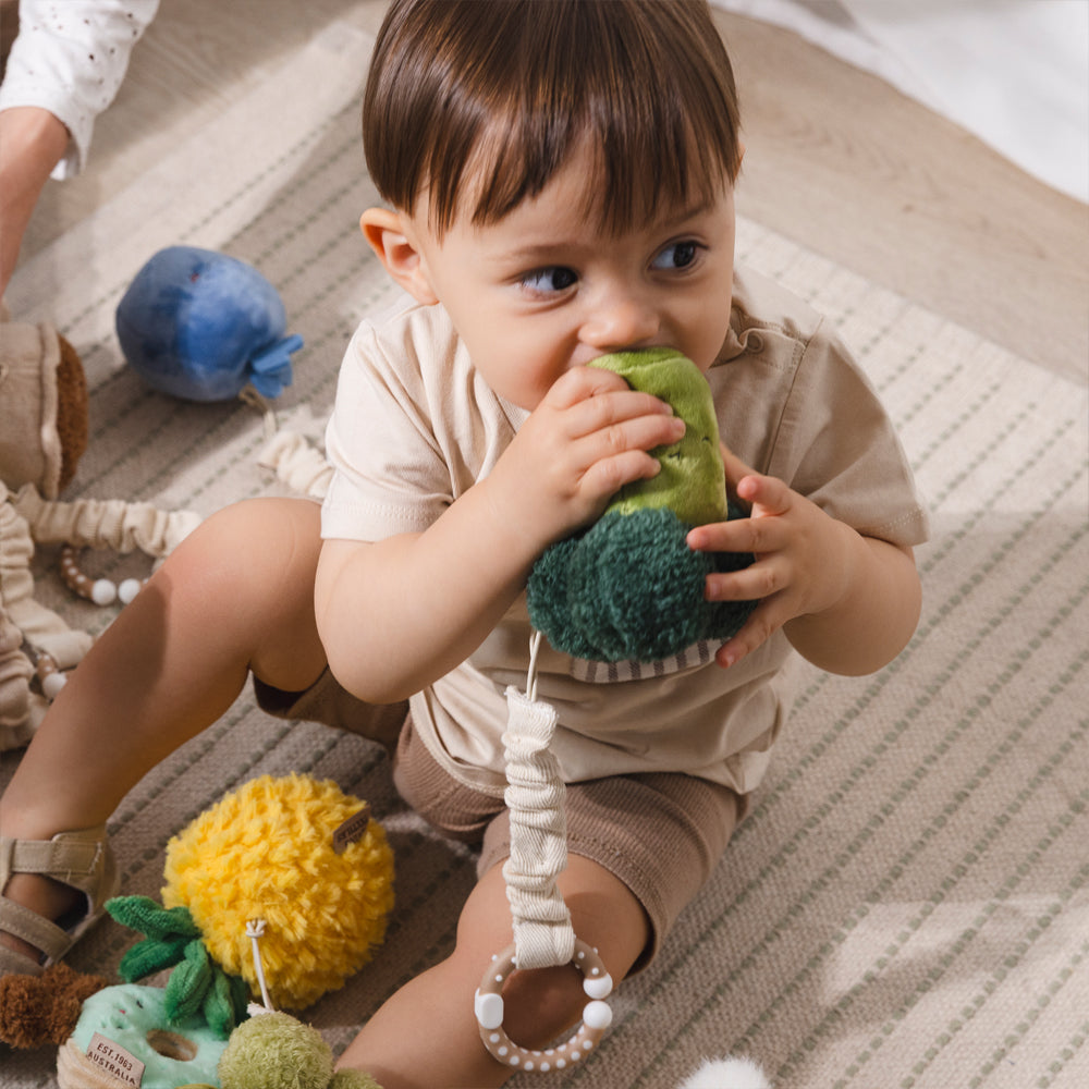 2 Pack Mini Market Brunch Stroller Toys - Broccoli & Tomato