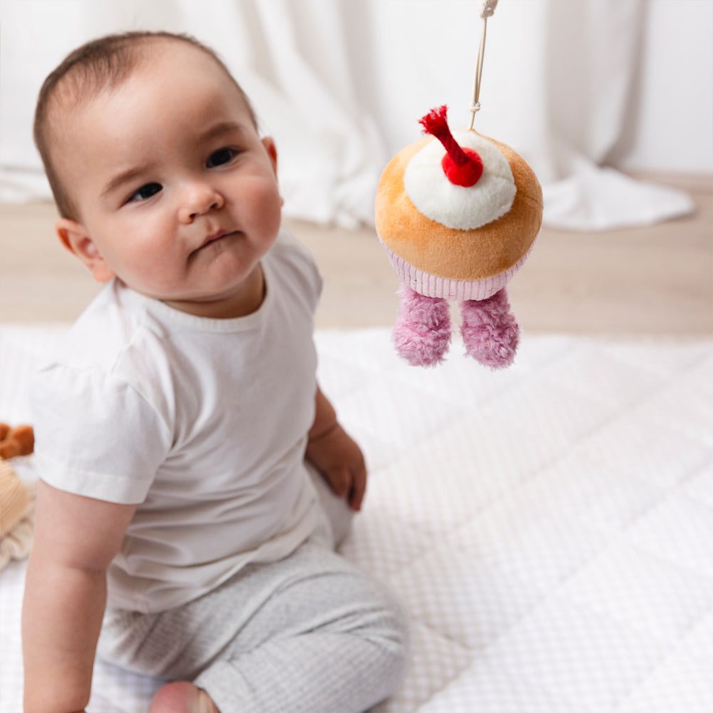 2 Pack Mini Market Brunch Stroller Toys - Ice Cream & Cupcake