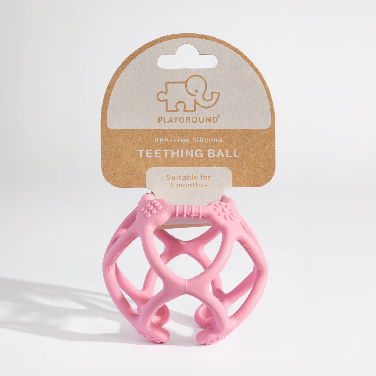 Silicone Teething Ball - Light Pink