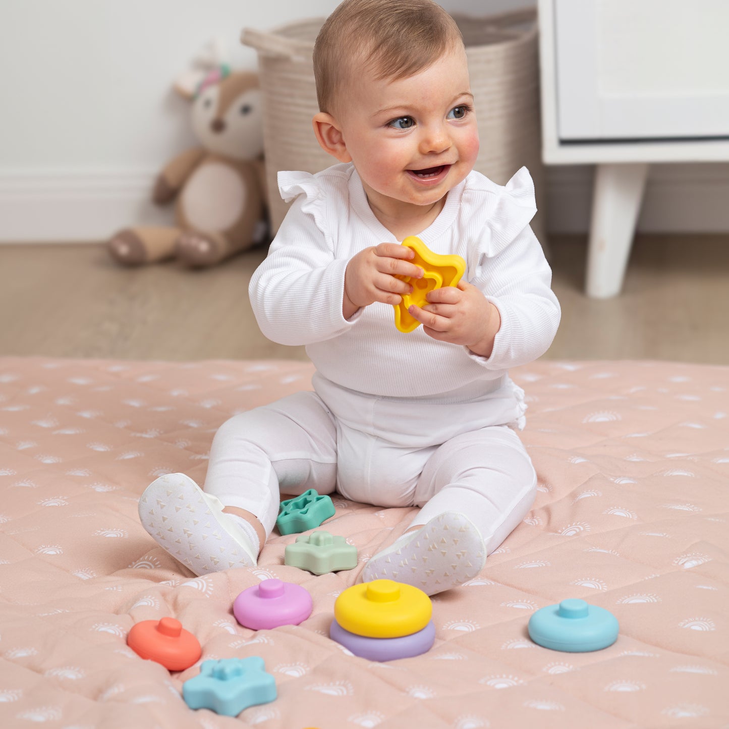 Silicone Stacking Tower Star - Sorbet