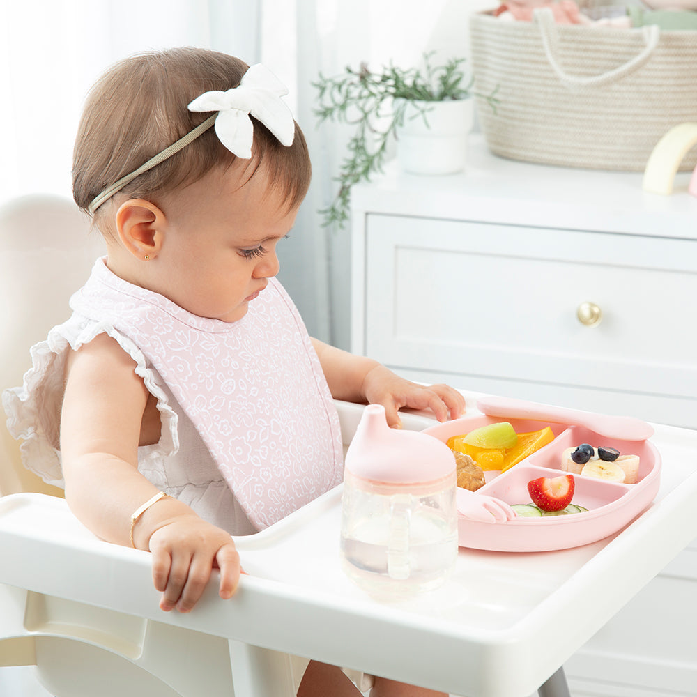 Silicone Feeding Set- Light Pink