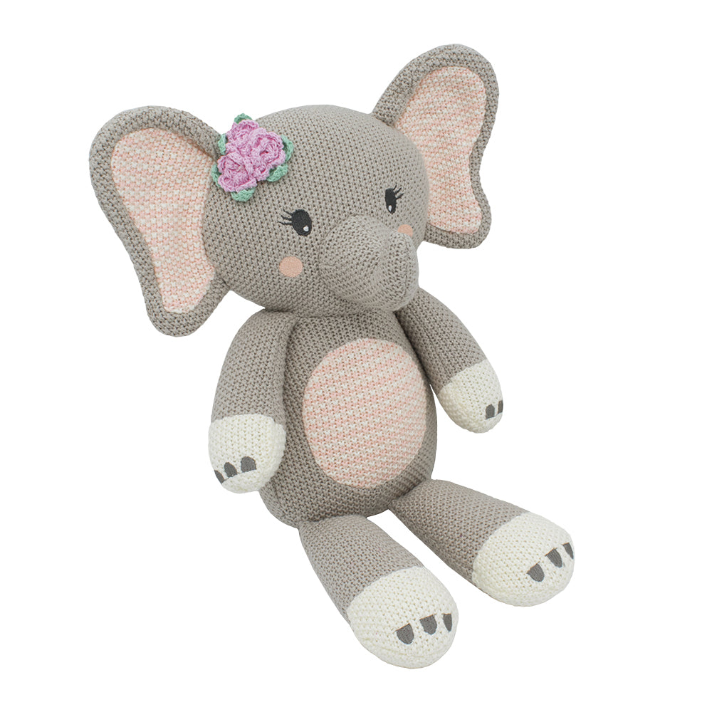 Ella the Elephant Knitted Toy