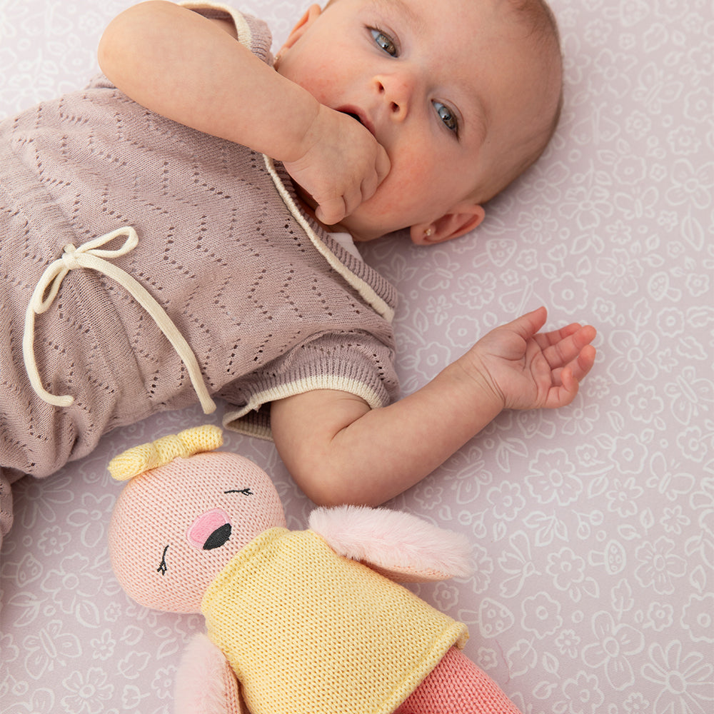 Knitted Animal Toy- Freya the Flamingo