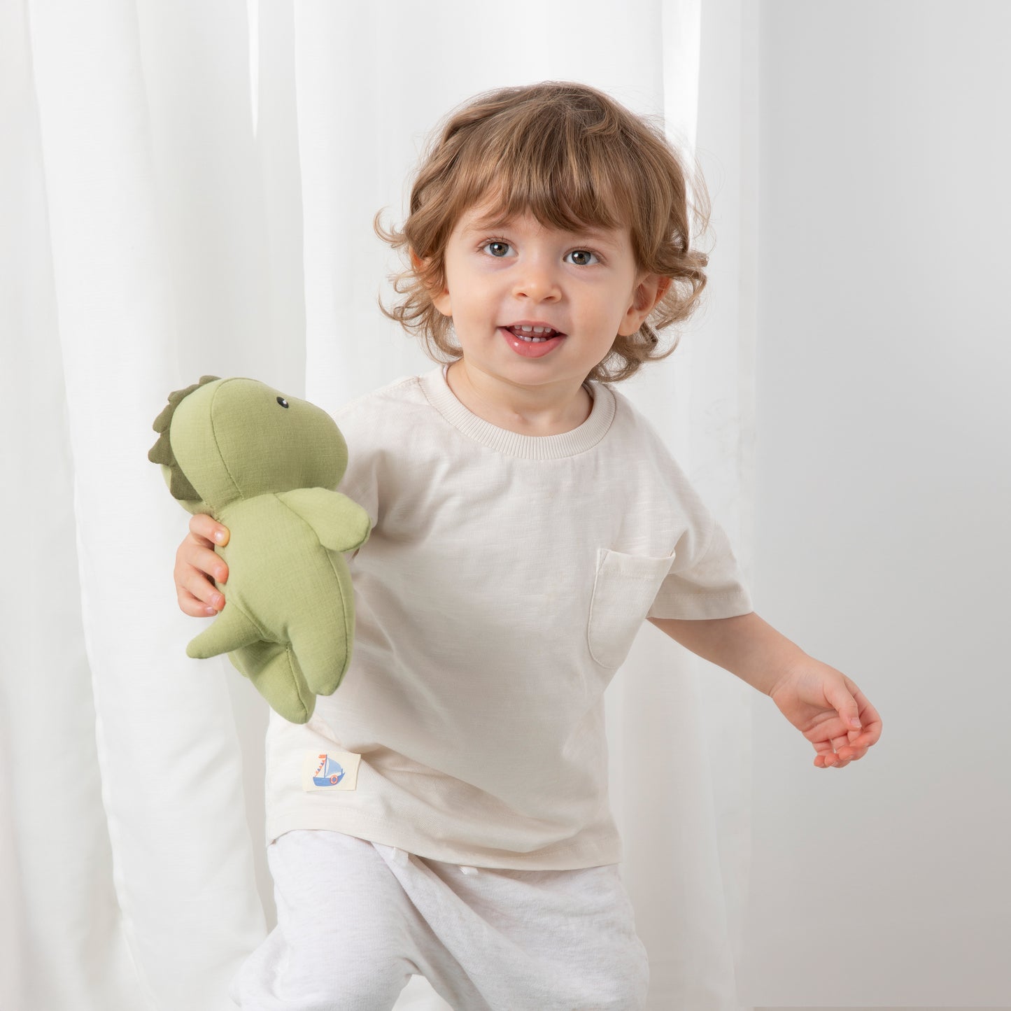 Linen Animal - Dennis the Dinosaur - Small
