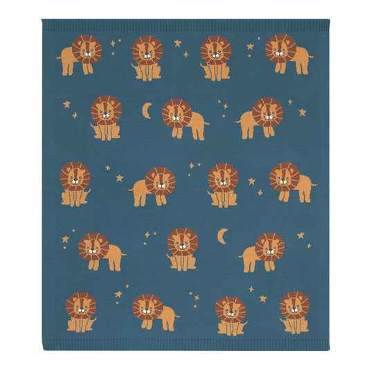 100% Cotton Whimsical Lion Blanket