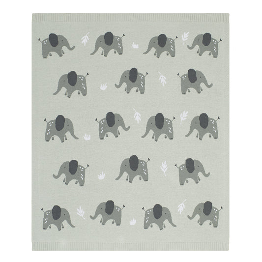100% Cotton Whimsical Elephant Blanket