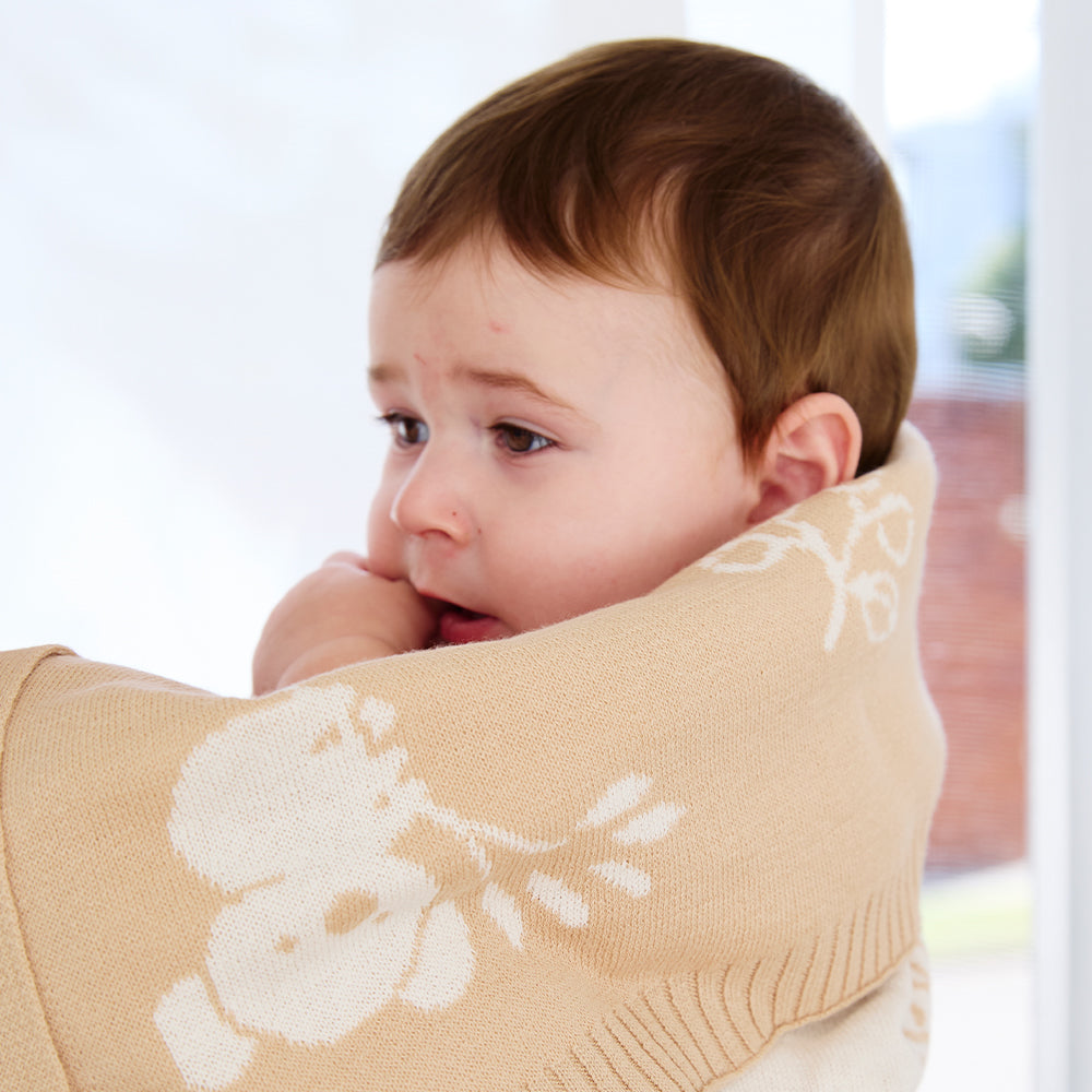 Pram Knitted Blanket - Australiana
