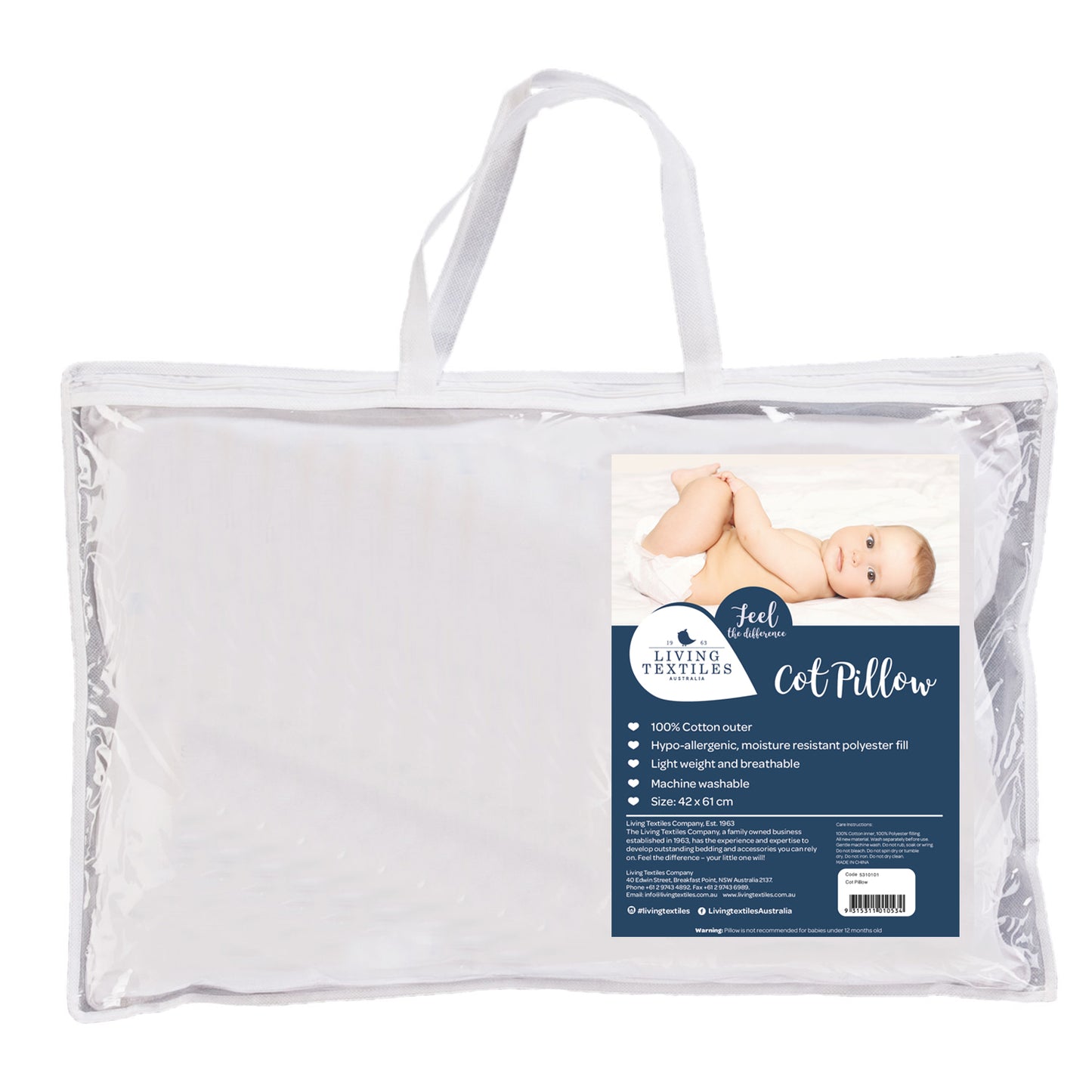 Cotton Toddler Pillow