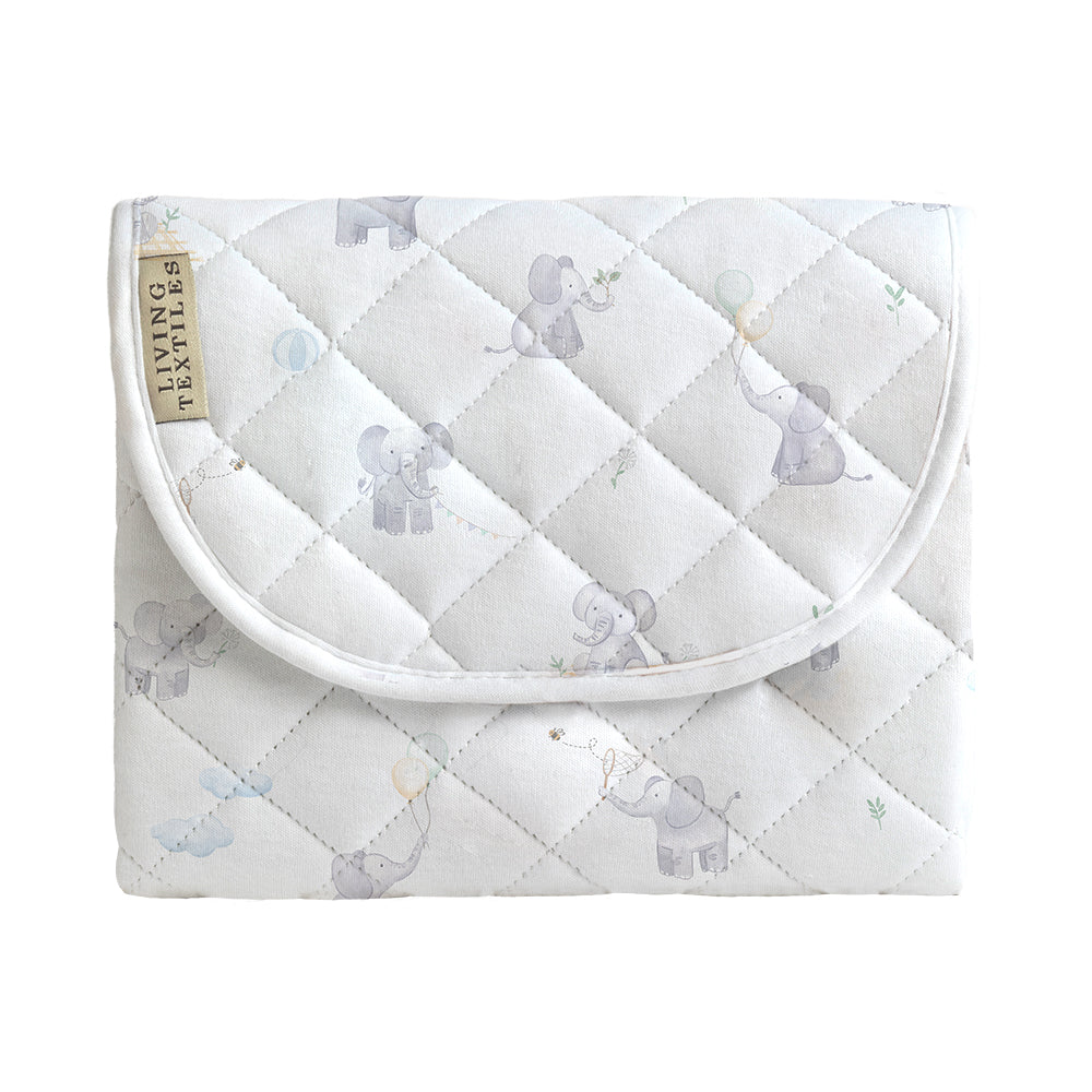 Waterproof Travel Change Mat - Elephant Playtime