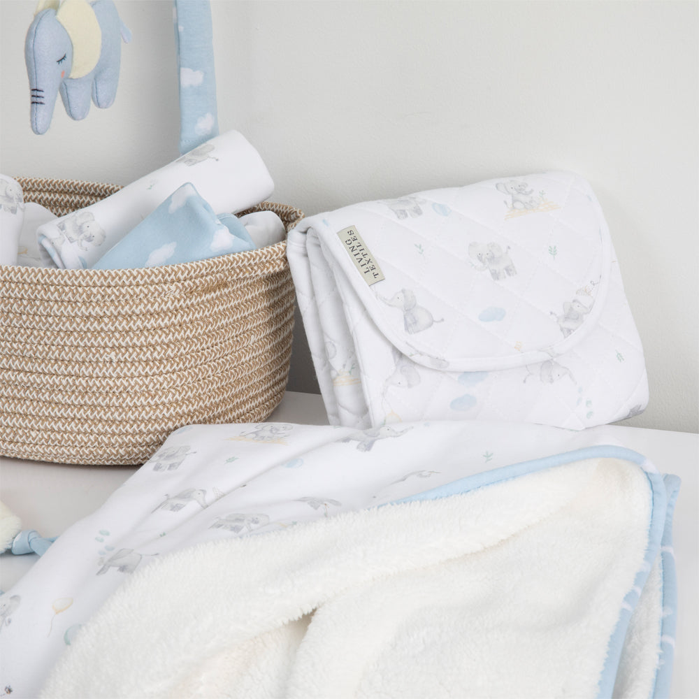 Waterproof Travel Change Mat - Elephant Playtime
