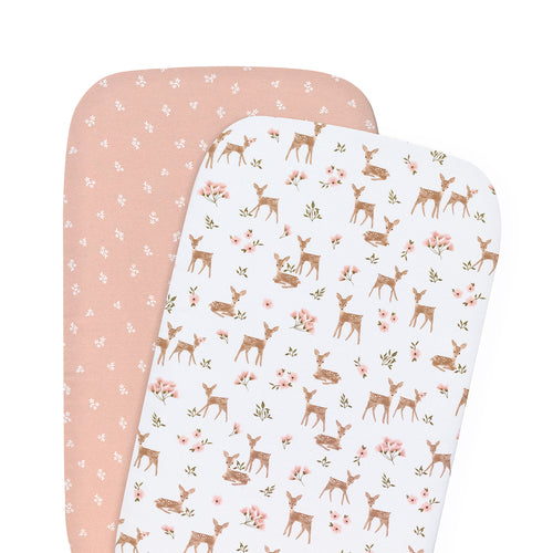 2pk Bedside Sleeper Fitted Sheet - Sophia's Garden