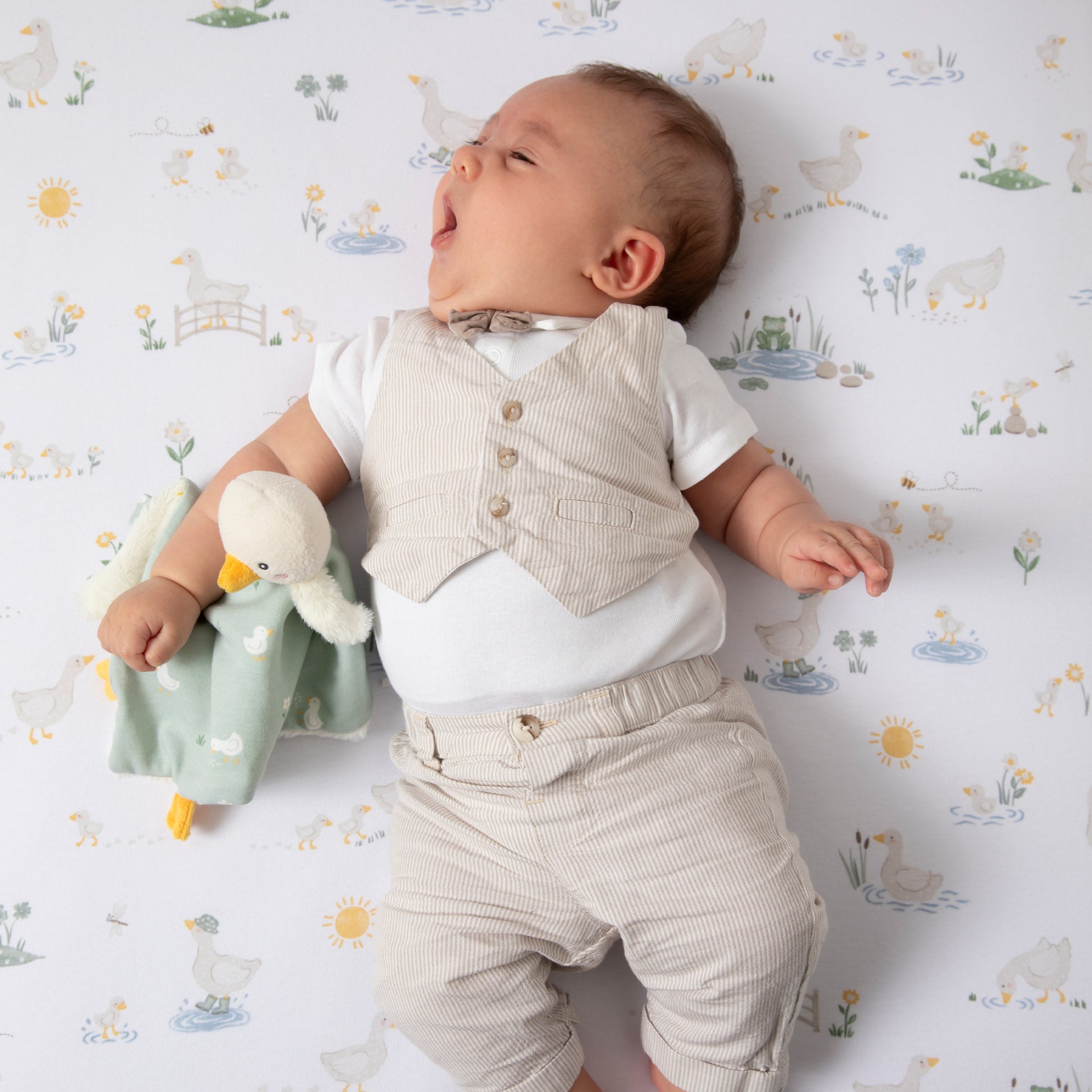 2 Pack Organic Jersey Bedside Sleeper Fitted Sheets - Goosey Goosey