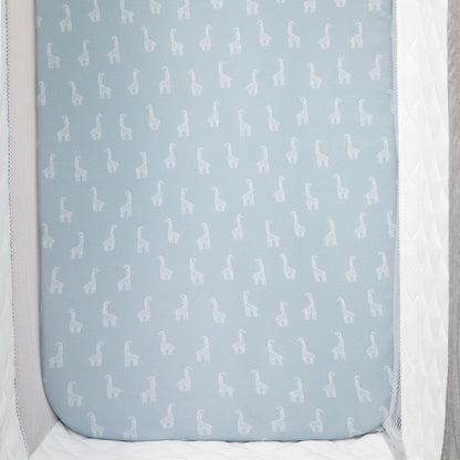 2 Pack Organic Jersey Bedside Sleeper Fitted Sheets- Wild Safari
