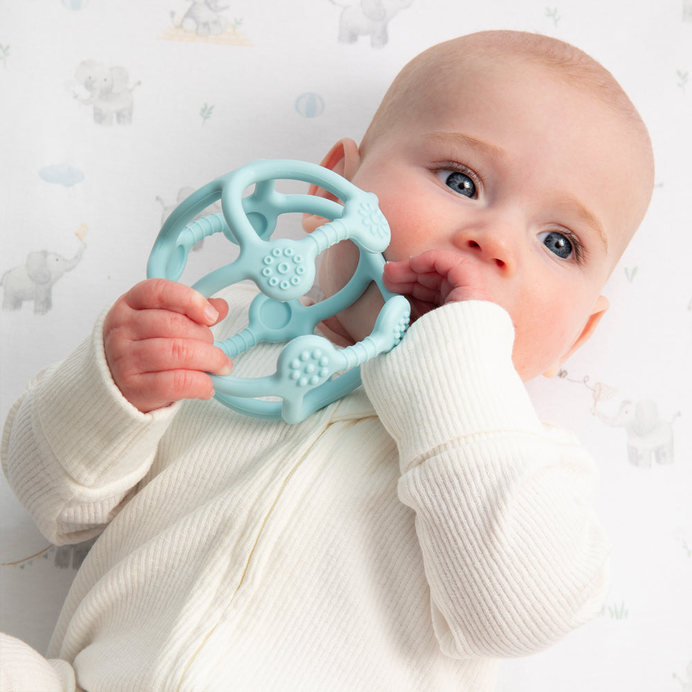 Silicone Teething Ball - Light Blue