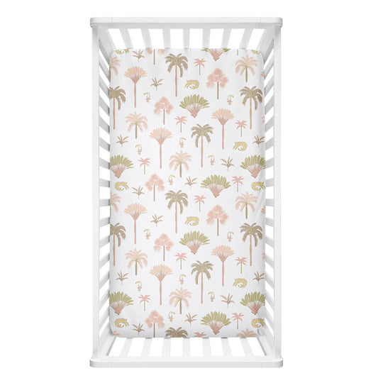 Cot Fitted Sheet - Tropical Mia