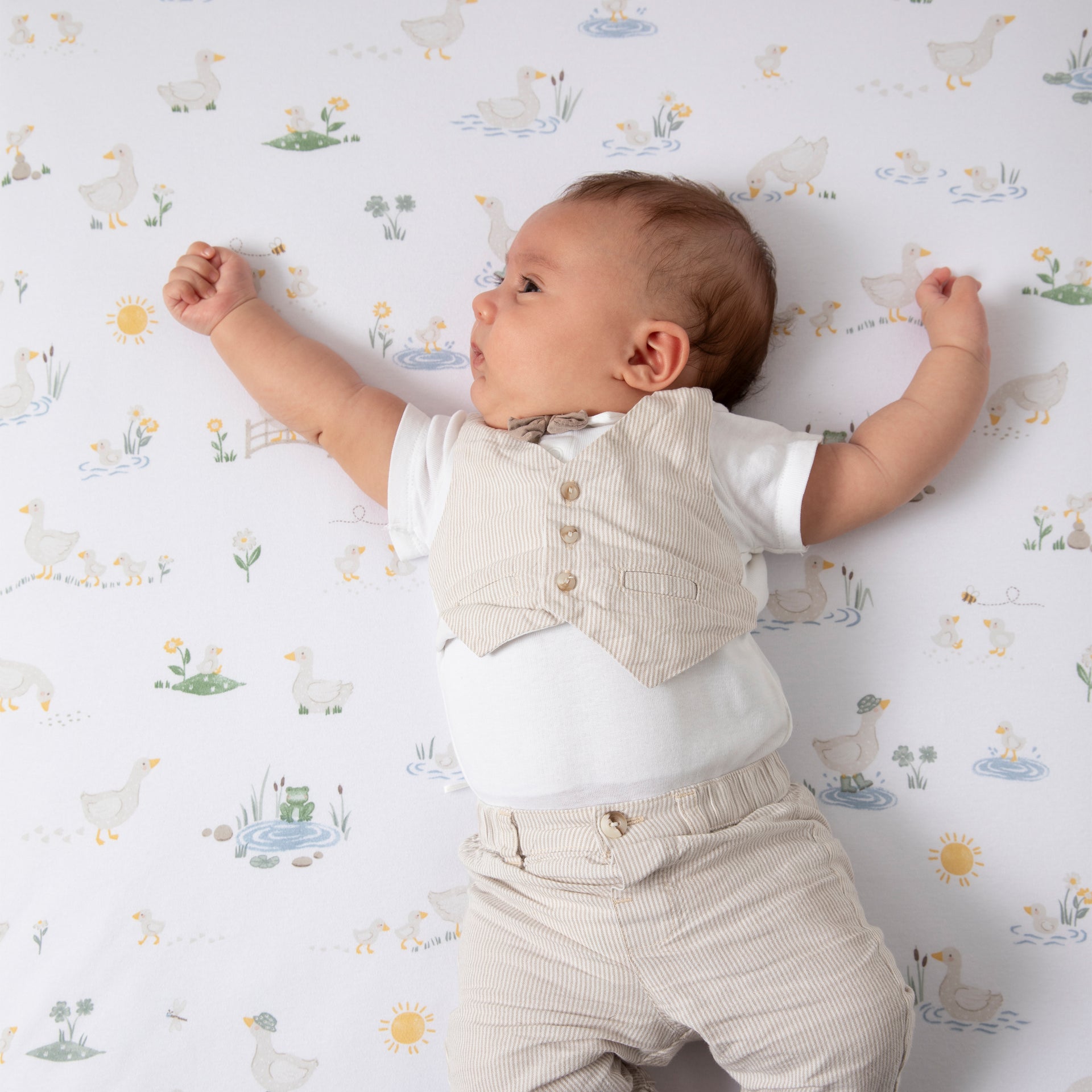 2 Pack Organic Jersey Cot Fitted Sheets - Goosey Goosey