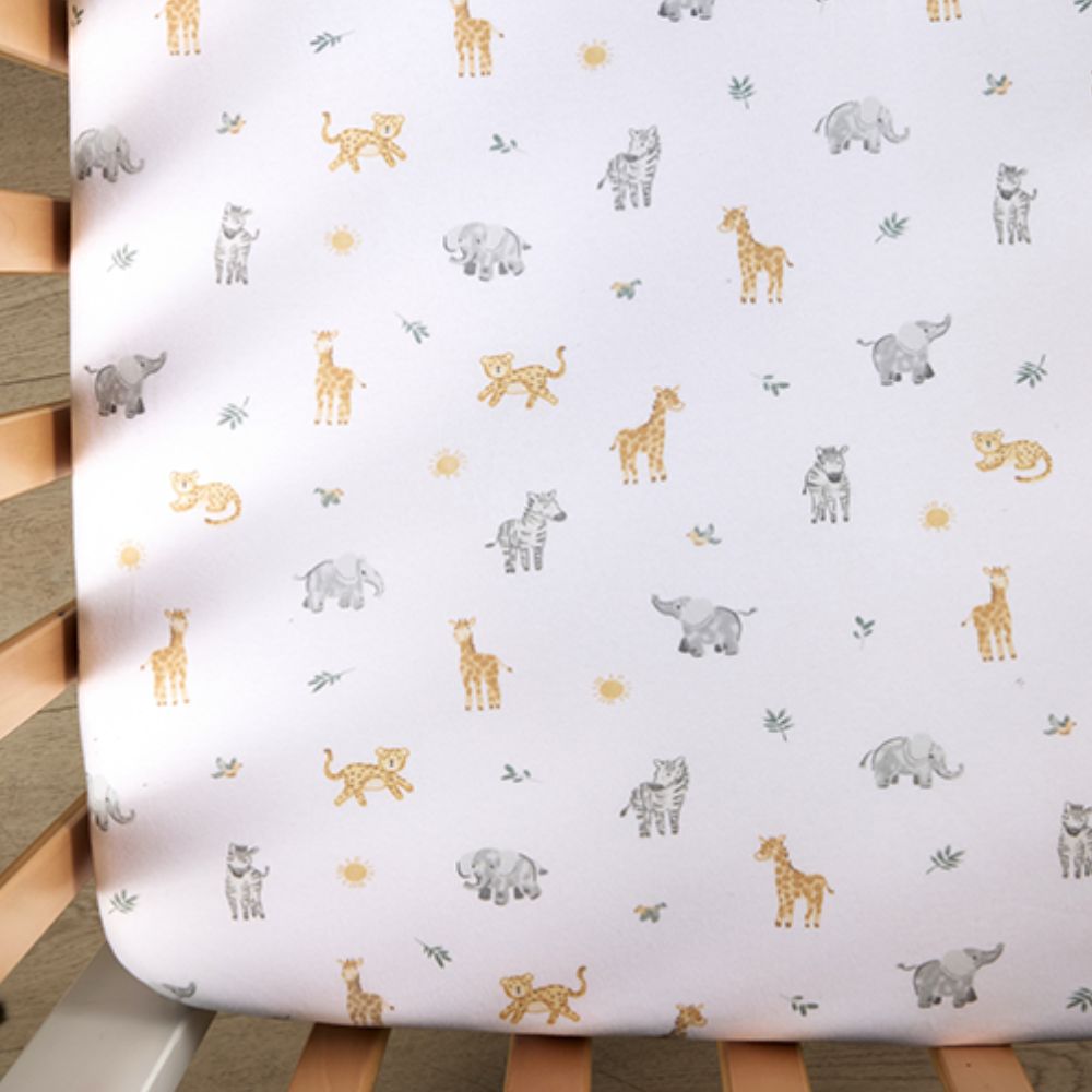 2 Pack Organic Cot Fitted Sheet - Roam & Roar