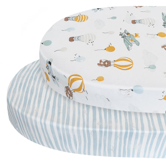 Baby Bedding Oval Cot Sheets
