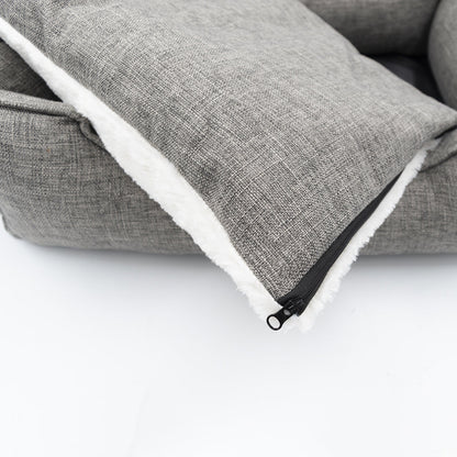 Louie Living Rectangle Lounger (Grey) - Small